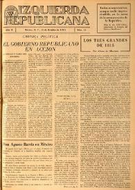 Izquierda Republicana. Año II, núm. 15, 15 de octubre de 1945