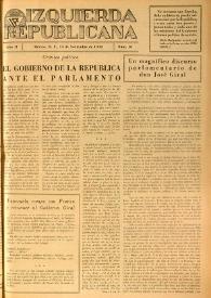 Izquierda Republicana. Año II, núm. 16, 15 de noviembre de 1945
