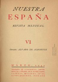 Nuestra España : Revista Mensual. Núm. 6, marzo de 1940
