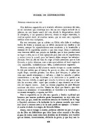 Cuadernos Hispanoamericanos, núm. 203 (noviembre 1966). Índice de exposiciones: pintores andaluces del siglo XIX; Alice Wilmer, Weyler, José Luis Galicia, etc...