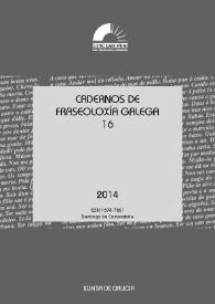 Cadernos de Fraseoloxía Galega. Núm. 16, 2014