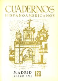 Cuadernos Hispanoamericanos. Núm. 123, marzo 1960