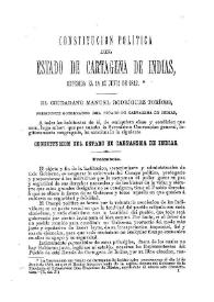 Constitución política del Estado de Cartagena de Indias, 14 de junio de 1812