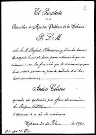 Carta de Andrés Cabreiro a Rafael Altamira. Habana, 24 de febrero de 1910