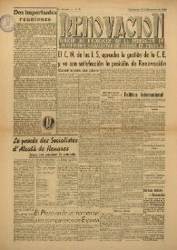Renovación (Toulouse) : Boletín de Información de la Federación de Juventudes Socialistas de España. Núm. 31, 13 de febrero de 1946