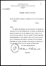 Carta de Antonio P. Pichardo a Rafael Altamira. Camagüey, 25 de febrero de 1910