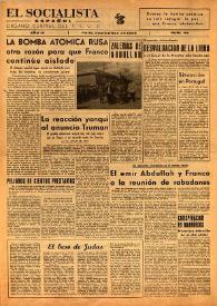 El Socialista Español : órgano central del P.S.O.E. Año IV, núm. 44, septiembre de 1949