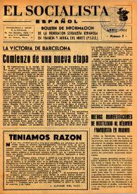 El Socialista Español : órgano central del P.S.O.E. Núm. 9, abril de 1951