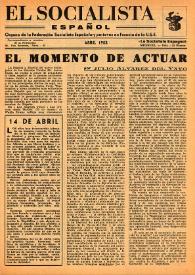 El Socialista Español : órgano central del P.S.O.E. Abril de 1953