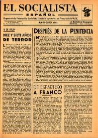 El Socialista Español : órgano central del P.S.O.E. Junio-julio de 1953