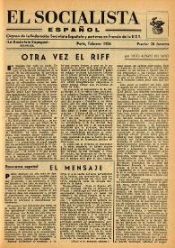 El Socialista Español : órgano central del P.S.O.E. Febrero de 1956
