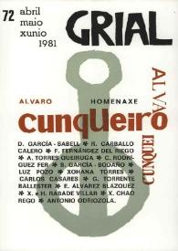 Grial : revista galega de cultura. Núm. 72, 1981