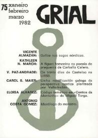 Grial : revista galega de cultura. Núm. 75, 1982