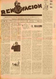 Renovación (México D. F.) : Órgano de la Federación de Juventudes Socialistas de España. Año III, núm. 27, 30 de noviembre de 1946