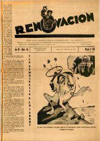 Renovación (México D. F.) : Órgano de la Federación de Juventudes Socialistas de España. Año VI, núm. 45, septiembre de 1950