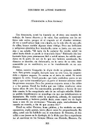 Discurso de André Maurois (Contestación a Jean Cocteau)