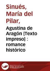 Agustina de Aragón : romance histórico