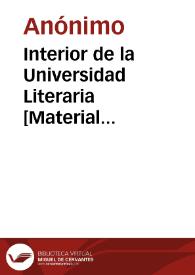 Interior de la Universidad Literaria [Material gráfico] : Valencia