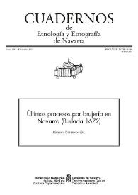 Cuadernos de etnología y etnografía de Navarra .  Año XLVI, núm. 89, enero 2014-diciembre 2015