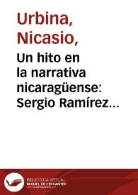 Un hito en la narrativa nicaragüense: Sergio Ramírez Mercado. 