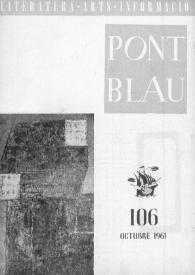 Pont blau : literatura, arts, informació. Any X, núm. 106, octubre del 1961
