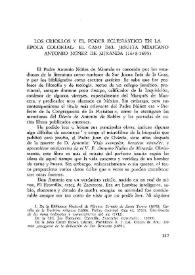 Los criollos y el poder eclesiástico en la época colonial: el caso del jesuita mexicano Antonio Núñez de Miranda (1618-1695)