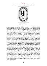 Sociedad Anónima Espasa-Calpe [editorial] (1925- ) [Semblanza]