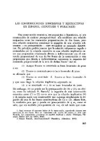 Las construcciones concesivas y restrictivas en español (hipotaxis y parataxis)