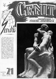 Cenit : Revista de Sociología, Ciencia y Literatura. Año II, núm. 21, septiembre 1952