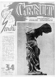 Cenit : Revista de Sociología, Ciencia y Literatura. Año III, núm. 34, octubre 1953