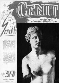 Cenit : Revista de Sociología, Ciencia y Literatura. Año IV, núm. 39, marzo 1954