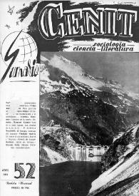 Cenit : Revista de Sociología, Ciencia y Literatura. Año V, núm. 52, abril 1955