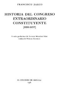 Historia del Congreso Extraordinario Constituyente [1856 y 1857]