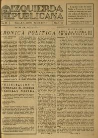 Izquierda Republicana. Año III, núm. 21-22, 15 de abril-15 de mayo de 1946