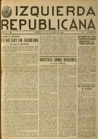Izquierda Republicana. Año V, núm. 39, 10 de junio de 1948