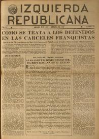 Izquierda Republicana. Año V, núm. 43, 10 de octubre de 1948