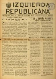 Izquierda Republicana. Año VI, núm. 54, 20 de octubre de 1949