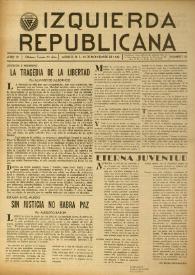 Izquierda Republicana. Año VI, núm. 55, 30 de noviembre de 1949