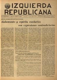 Izquierda Republicana. Año XIII, núm. 78, julio-agosto de 1952