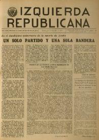 Izquierda Republicana. Año XIII, núm. 81, diciembre de 1952