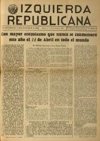 Izquierda Republicana. Año XIV, núm. 84, abril-mayo de 1953