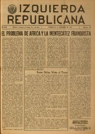 Izquierda Republicana. Año XVIII, núm. 110, diciembre de 1957