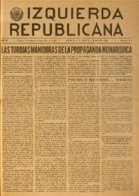 Izquierda Republicana. Año XIX, núm. 113, mayo-junio de 1958
