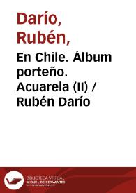 En Chile. Álbum porteño. Acuarela (II)