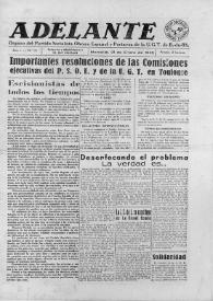 Adelante : Órgano del Partido Socialista Obrero Español de B.-du-Rh. (Marsella). Año I, núm. 15, 21 de enero de 1945