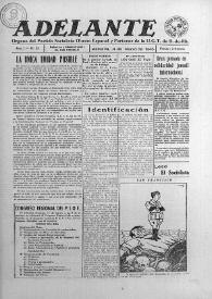 Adelante : Órgano del Partido Socialista Obrero Español de B.-du-Rh. (Marsella). Año I, núm. 21, 4 de marzo de 1945