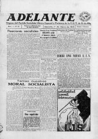 Adelante : Órgano del Partido Socialista Obrero Español de B.-du-Rh. (Marsella). Año I, núm. 22, 11 de marzo de 1945