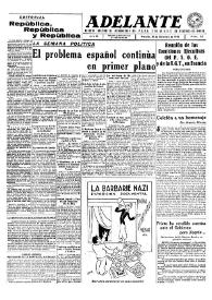 Adelante : Órgano del Partido Socialista Obrero Español de B.-du-Rh. (Marsella). Año II, núm. 62, 30 de diciembre de 1945