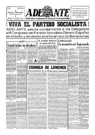 Adelante : Órgano del Partido Socialista Obrero Español de B.-du-Rh. (Marsella). Año II, núm. 82, 17 de mayo de 1946