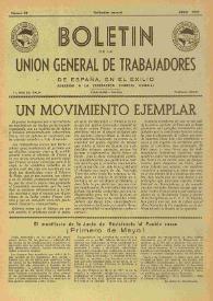 U.G.T. : Boletín de la Unión General de Trabajadores de España en Francia. Núm. 32, junio de 1947